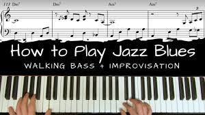 How To Play Jazz Blues The First Ten Steps A Blues Piano Lesson 14 Youtube Blues Piano Piano Lessons Jazz Piano