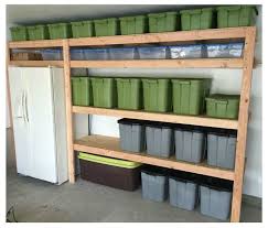 These diy storage shelves are simple to build and cost less than $75 in materials! Easy Diy Garage Shelves Ana White Diy Garage Storage Garage Storage Shelves Garage Shelving