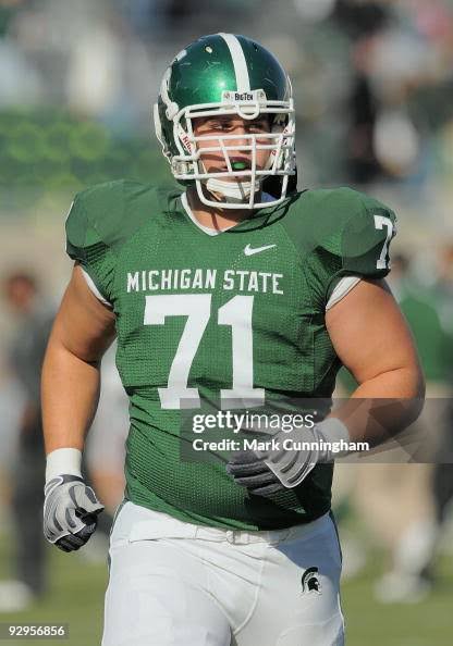 John Deyo of the Michigan State Spartans looks on against the Western... News Photo - Getty Images