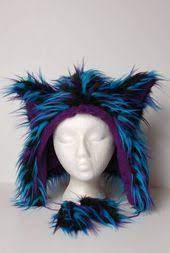 Fun Fur Animal Hat With Ears With Tutorial Clothing Animal Hats Sewing Hats Ear Hats