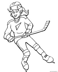Identify 15 different creatures in these animal coloring sheets. Hockey S Girl Player91e1 Coloring Pages Printable
