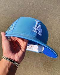 Fromgreywithlove On Instagram 50th Stadium Iceberg Bluebottom Whiteguts By Hatclub Vgmemberso In 2021 Fitted Hats Streetwear Hats Outfits With Hats