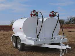Trailer mounted fuel transfer tank. Side By Side Dual Fuel Tanks Trailer Hull Welding Fuel Tanks