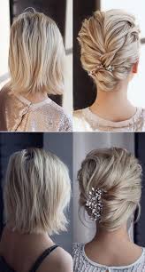 20 Medium Length Wedding Hairstyles For 2021 Brides Emmalovesweddings Short Hair Updo Medium Length Hair Styles Braids For Short Hair