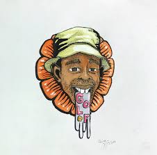 Tyler The Creator Golf Le Fleur Tyler The Creator Canvas Painting Pen Drawing