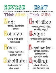 editing and revising poster or anchor chart