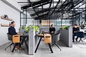 When Converting This Warehouse Into A Shared Studio And Office Space Biasol Sought To Preserve Its A Warehouse Design Modern Office Design Shared Office Space