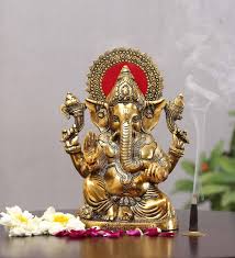 Pen ganesh murti, pune, maharashtra. Buy Golden Aluminium Ganesh Statue Religious Idol By Handicrafts Paradise Online Ganesha Religious Idols Home Decor Pepperfry Product