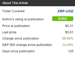 Find out where xrp could go next with our xrp price prediction page. Xrp Cryptocurrency Isn T Disappearing And The Party Is Just Getting Started Cryptocurrency Xrp Usd Seeking Alpha
