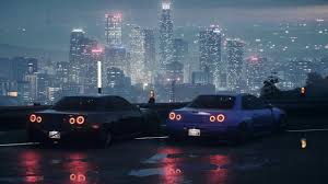 City lights wallpaper, car video game screenshot, night, futuristic city. Nissan Skyline Gtr34 Need For Speed 2015 Wallpaper Engine Youtube