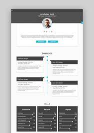 Before you choosing a resume template, you should clear about your job type to be easy to create a. Best Html Resume Templates For Personal Profile Cv Websites