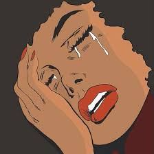 Black Art Black Female Cartoon Crying Black Woman 70 S Pop Art Style Pop Art Drawing Pop Art Comic Pop Art Painting