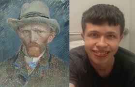 Van Gogh 1887 Self-Portrait, Vincent van Gogh (1853-1890) vanGo'd by Evan  Sizemore