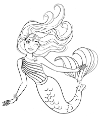 Incredible barbie mermaid coloring pages with barbie mermaid. Beautiful Mermaid Barbie Coloring Pages Youloveit Com