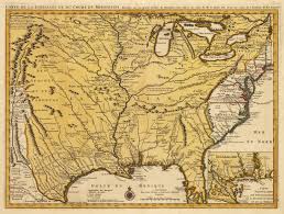 Café chaud de la louisiane. 1730 Carte De La Louisiane Et Du Cours Du Mississipi The Vintage Map Shop Inc