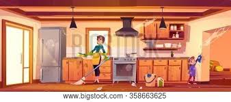 In the early 1960s, a sicilian single mother marries an older, crass widowed truck driver. Family Cleaning Vector Photo Free Trial Bigstock