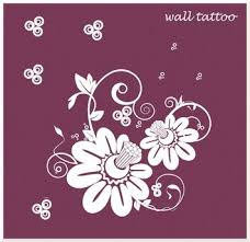 Jo's dark floral patterns includes ten gorgeous black background designs for photoshop. Second Life Marketplace Wall Tattoo White Flower Alpha Texture