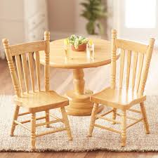 dollhouse miniature oak kitchen chairs
