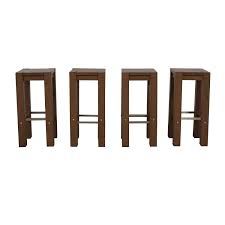 84 Off Ikea Ikea Bodarna Driftwood Barstools Chairs