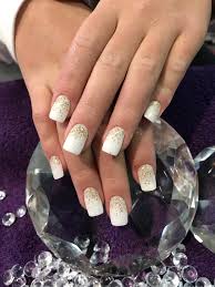 1,016 gold acrylic nails products are offered for sale by suppliers on alibaba.com, of which nail drill accounts for 5%, acrylic powder accounts for 3%, and. White Dip Nails With Gold Glitter Fade White Glitter Nails White Nails With Gold Gold Glitter Nails
