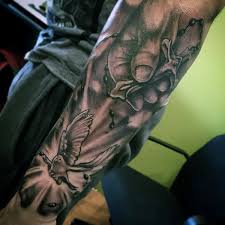 Rosary cross tattoo on wrist for men. Top 103 Rosary Tattoo Ideas 2021 Inspiration Guide