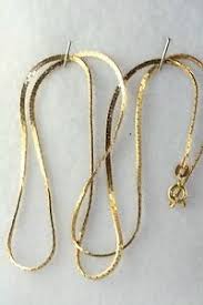 Maybe you would like to learn more about one of these? Vintage Italy 24 Inch Mens Womens 14k Gold Flat Woven Chain Necklace 8 6 Grams Ebay
