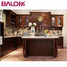 china modern cherry solid wood kitchen