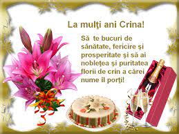 La mulți ani, sănătate, iubire, stimă și respect din partea celor dragi, realizarea scopurilor la infinit, împliniri frumoase, să ai parte doar de momente și clipe de neuitat, și să obții ceea ce îți dorești cu adevărat, căci aceasta este singura cale spre împlinire, realizare și fericire! Facebook