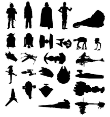 Star Wars Silhouette Studio3 Dxf Png Svg Etsy Star Wars Silhouette Star Wars Quilt Star Wars Stencil