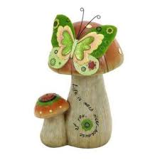 Amazon Com Solar Garden Mushroom Lamps Light Fixtures Decor Garden Ornaments Stuffed Mushrooms