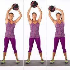 7 Medicine Ball Moves For An Even Better Workout Popsugar Fitness Standing Ab Exercises Abs Workout
