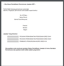 Permohonan Jawatan Kosong Dalam Suruhanjaya Perkhidmatan Pelajaran Myspp