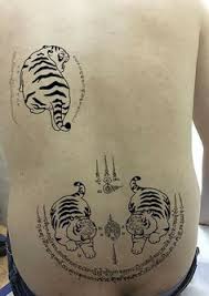 tiger ย นต tattoo thai