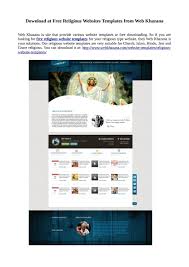 Be it building a new wordpress website or revamping yo. Download At Free Religious Websites Templates From Web Khazana By Web Khazana Issuu