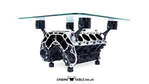 Wall decoration pratt & whitney engine in chrome finish with propeller. Stunning Bmw V8 Engine Coffee Table By Engine Table Uk