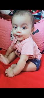 Started our BLW journey about a week and a half ago. This morning, mango 🥭  & Greek yogurt! He's really enjoying self feeding with a spoon, as you can  see. 6 months