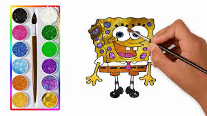3:41 jellypop art 74 491. Warna Glitter Belajar Menggambar Dan Belajar Mewarnai Kartun Spongebob Untuk Anak Balita Paud Tk Sd Youtube