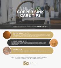 copper sink care preserve the allure