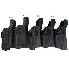Tacticallv3 Auto Lock Light Bearing Belt Gun Holster With Lamp Shooting Holster For Glock 17 19 M9 92 Colt 1911 Sig P226 Hk Usp Hunting Gun Accessories Aliexpress
