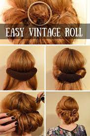 Enticing Vintage 1050 Curls With Foam Rollers Hair Styles Easy Vintage Hairstyles Hair Tutorials Easy