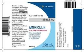 Amoxicillin Oral Suspension 125mg 5ml 100 Ml Manufacture May Vary