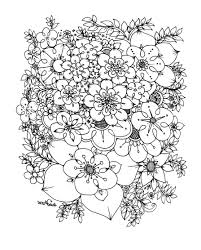 flowers coloring pages for adults