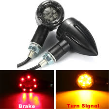 Universal Motorcycle Tail Light Turn Signals Led Rear Brake Lamp Indicator
