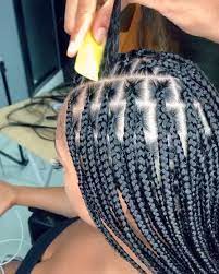Knotless Singles Box Braids Small Size Medium Parts Video Braids For Black Hair Box Braids Styling Braided Hairstyles