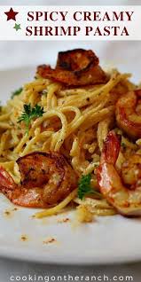 It's easy to make but tastes very expensive! Spicy Creamy Shrimp Pasta Recipe Recipe Creamy Shrimp Pasta Pasta Recipes Recipes
