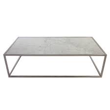 Tynd Carrara Marble Coffee Table Coffee Table Long Coffee Tables Stainless Steel Coffee Table