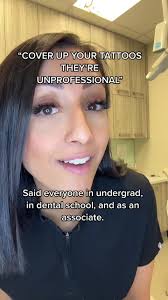 Its 2023, colored hair and tattoos should not dictate your abilities ! I  was instructed to dye my hair black and remove the purple before my dental  school interviews as well and so many absurd things. ...