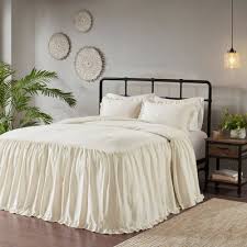 Check spelling or type a new query. Leilah Queen 3pc Cotton Ruffle Skirt Bedspread Set Ivory Target