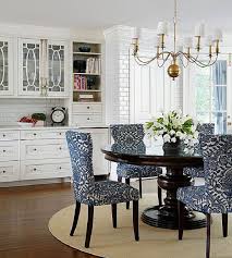 Appealing Dining Room Chairs Dark Color Leg White Blue Pattern Dining Chair Dark Color Wooden R Round Dining Room Dining Chair Design Upholstered Dining Chairs Set of 2 outdoor dining chairs.