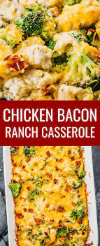 Click The Pin To Find The Recipe Nutrition Facts Cooking Tips More Photos For Chicken Bacon Ranch Chicken Bacon Ranch Casserole Keto Diet Recipes Recipes